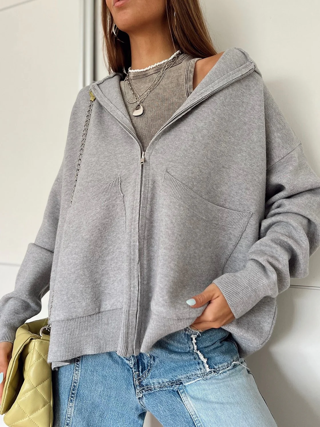 Women's Casual Hooded Sweatshirt Jacket