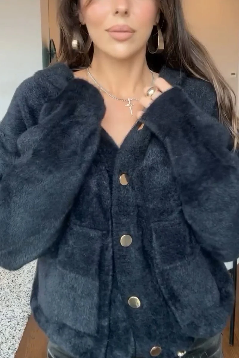 Women's Casual Hooded Single-breasted Jacket